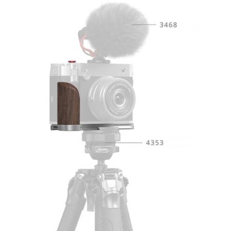 SmallRig 5265 - zestaw, płytka z uchwytem, przykład użycia